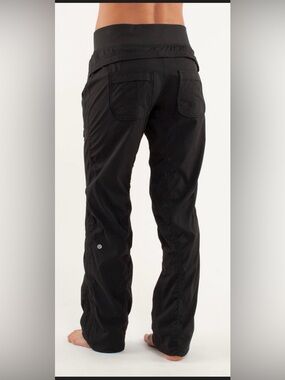 Lulu lemon quick step dance studio pants ruched Waist 16.5” Inseam 33.5” A0122